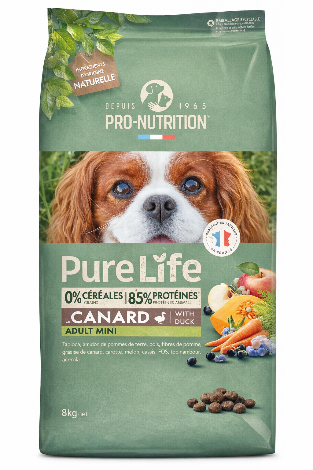 Pro-Nutrition Pure Life Mini Adult – Ξηρά Τροφή Σκύλου για Μικρόσωμες Φυλές 2kg/8kg Petit Palace