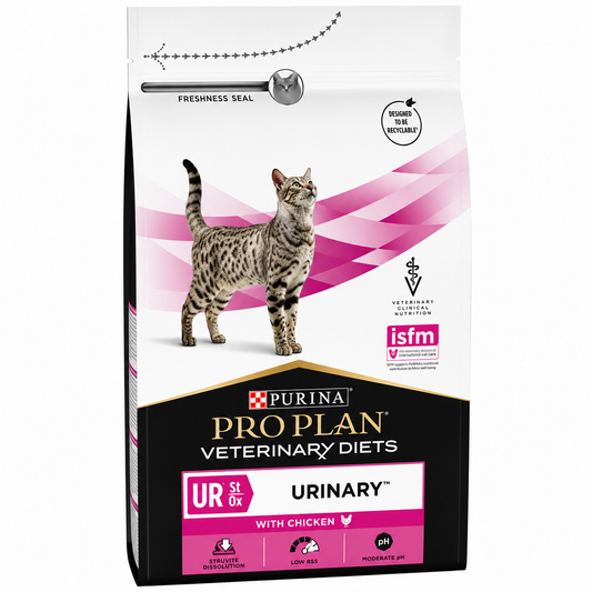 Purina Pro Plan Veterinary Diets Feline UR St/Ox Urinary με Κοτόπουλο 1.5kg – Κτηνιατρική Τροφή για Ουροποιητικό Γάτας Petit Palace