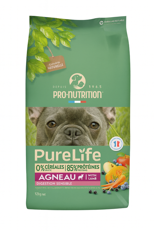 Pro-Nutrition PureLife Dog Adult Sensitive Digestion Lamb Grain Free με Αρνί για Σκύλους με Ευαίσθητο Πεπτικό Petit Palace