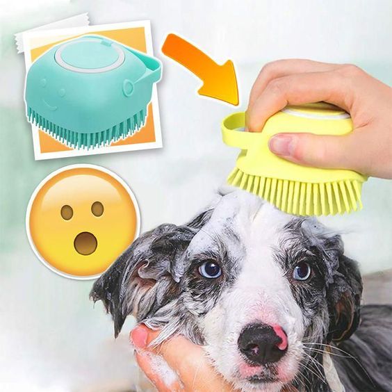 Pet Bathing Brush | Soft Silicone Massager Shower Gel