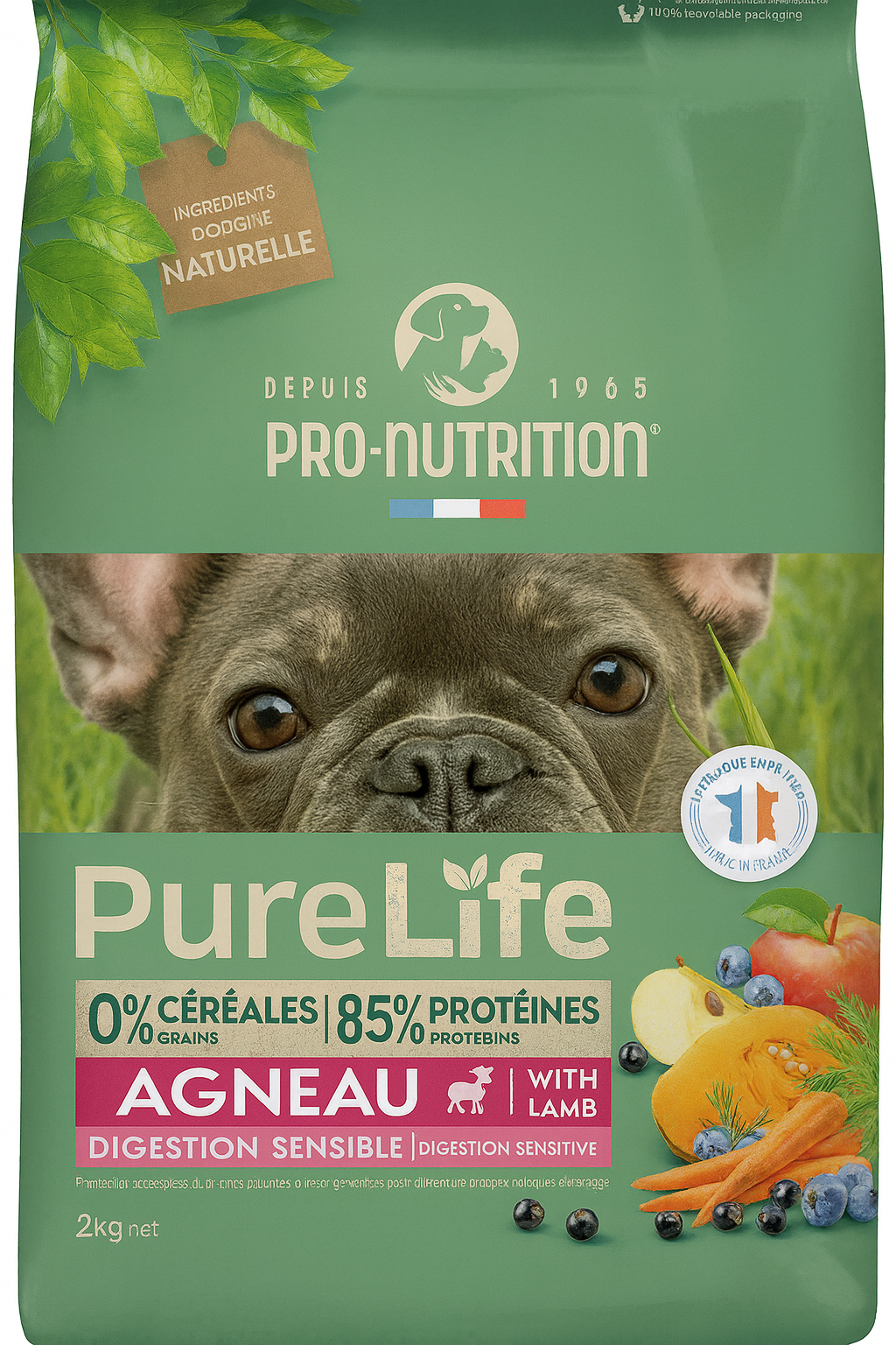 Pro-Nutrition PureLife Dog Adult Sensitive Digestion Lamb Grain Free με Αρνί για Σκύλους με Ευαίσθητο Πεπτικό Petit Palace