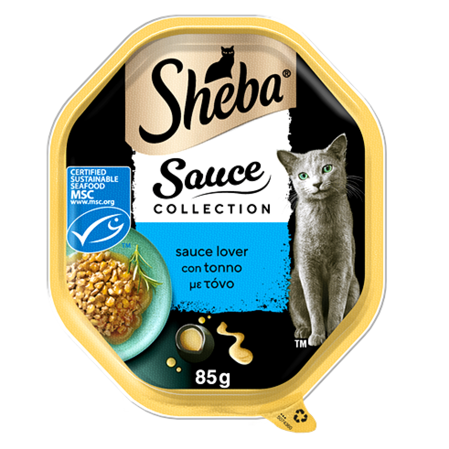 Sheba δισκακι τονος σε σάλτσα 85g Petit Palace