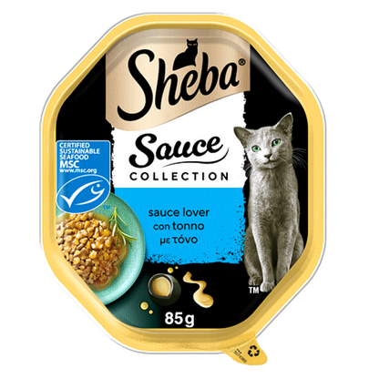 Sheba δισκακι τονος σε σάλτσα 85g Petit Palace