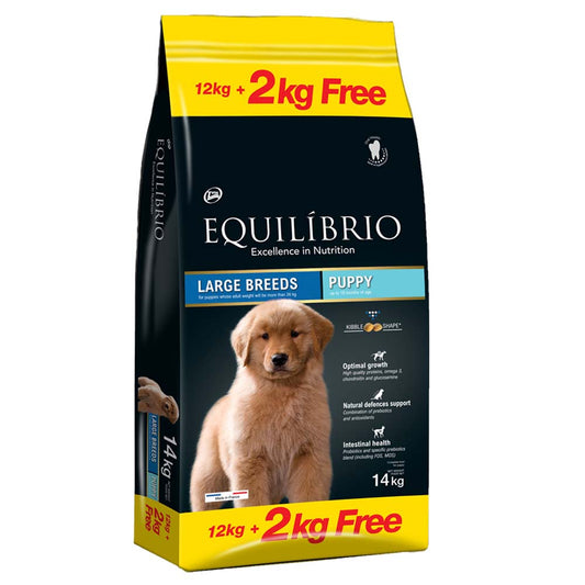 Equilibrio Dog Puppy Large Breed 12kg+2Δώρο Petit Palace