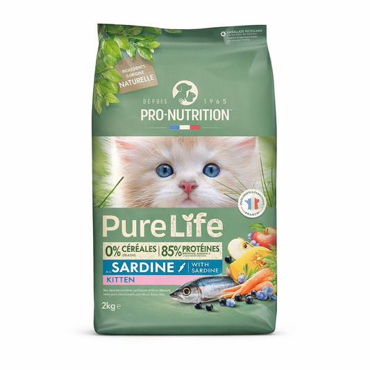 Pro-Nutrition PureLife Cat Kitten Sardine Grain Free με Σαρδέλα για Γατάκια 2kg Petit Palace