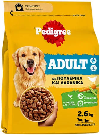 Pedigree Adult Πουλερικά & Λαχανικά 1,4 kg (για ενήλικους σκύλους)